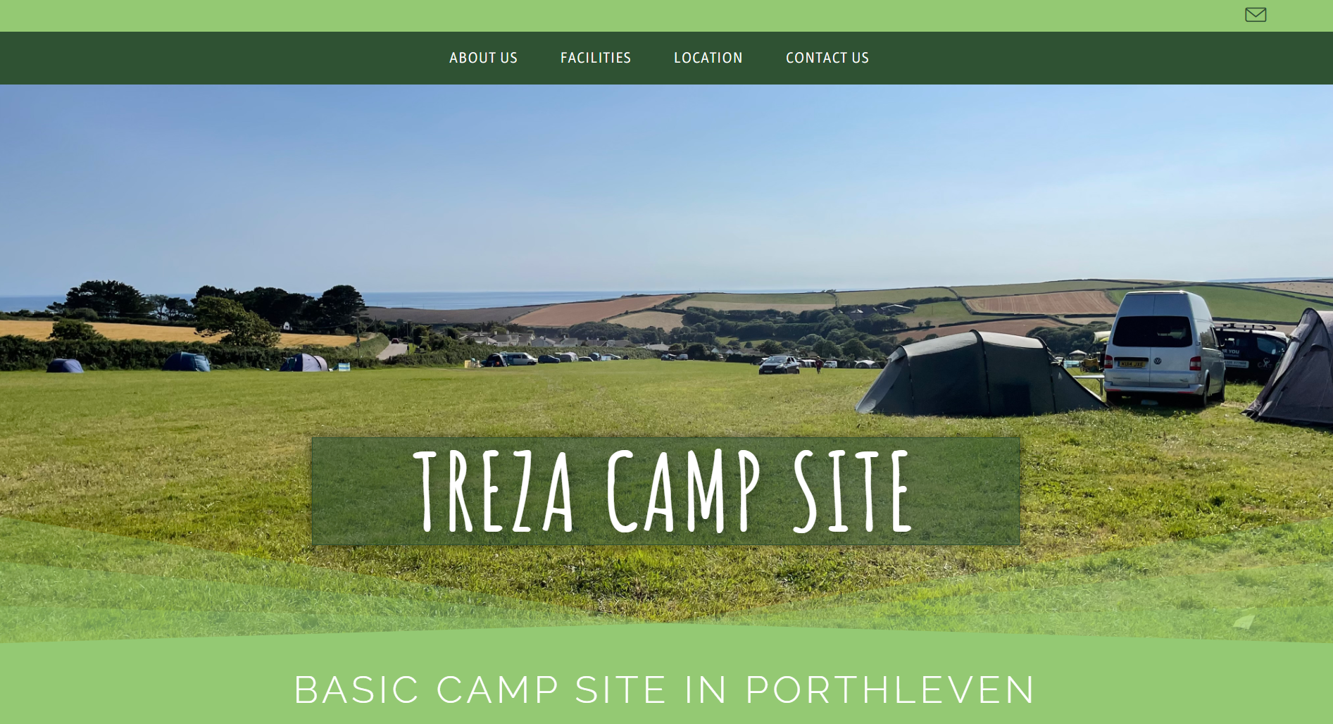 Screen capture 1 projet Treza camp site